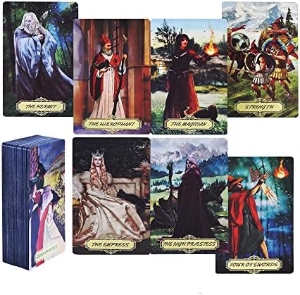 Gold-Foil Traditional Tarot Deck (78 Cards)