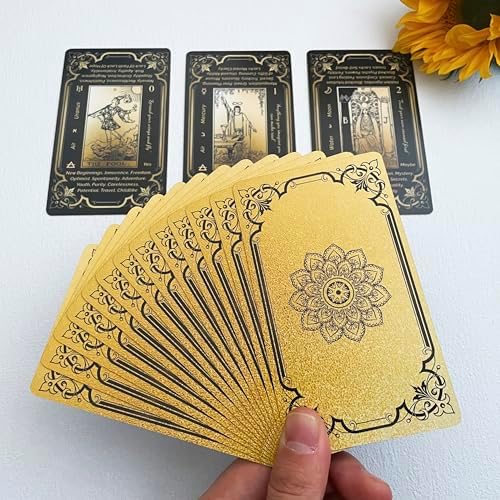 Black and Gold Gilded Tarot Cards