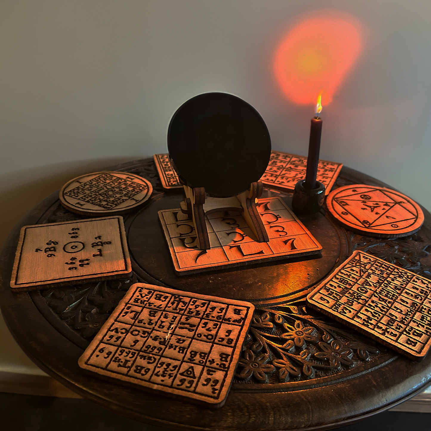 Spirit Mirror with Holy Table Kit (John Dee)