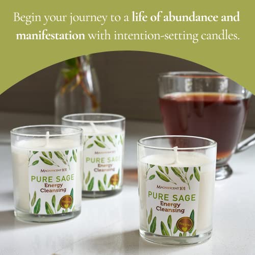 White Sage Smudging Candles - 3 Pack