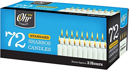 Traditional Shabbos Candles - 3 Hr. - 72 Ct.
