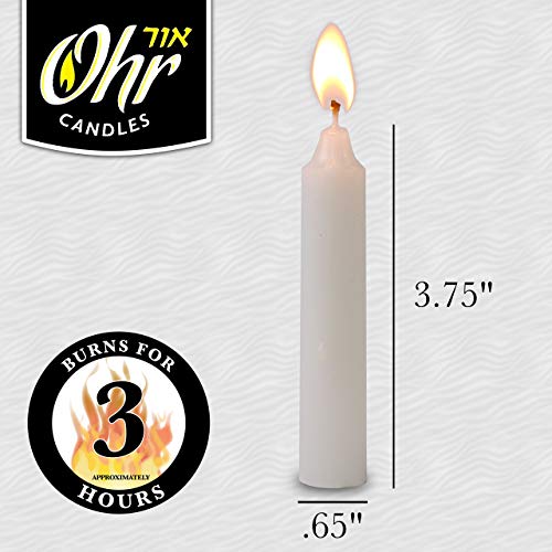 Traditional Shabbos Candles - 3 Hr. - 72 Ct.
