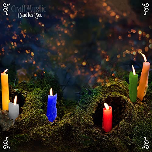 36 Taper Candle Magick Candle Kit with Black Holders