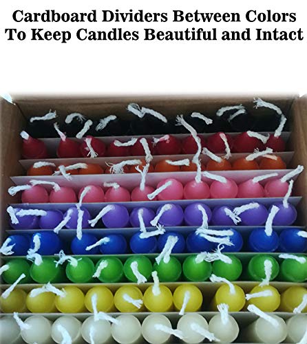 Chime Candles - 100 Pack / 10 Assorted Colors