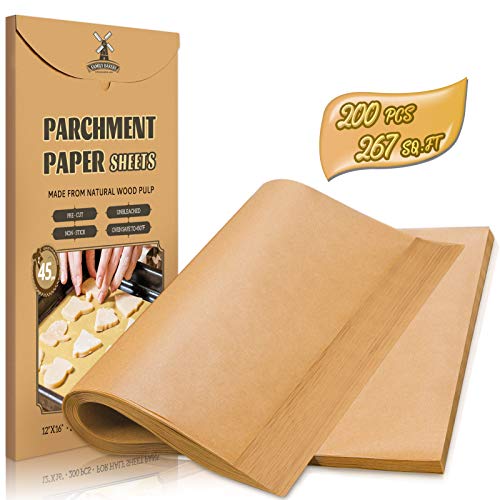 200-Piece Parchment Paper 12 x 16