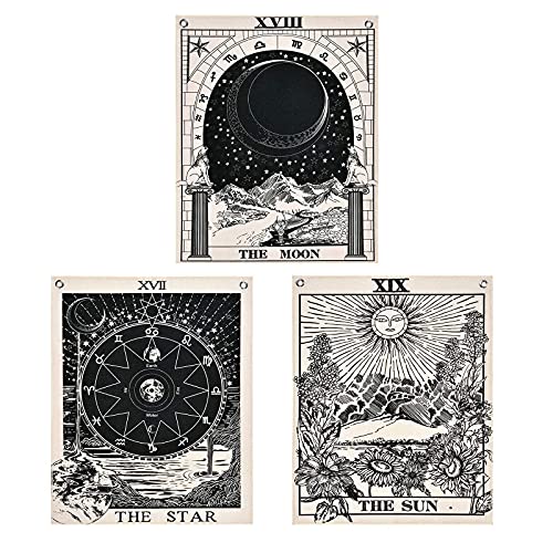 3-Pack Linen Tarot Tapestries